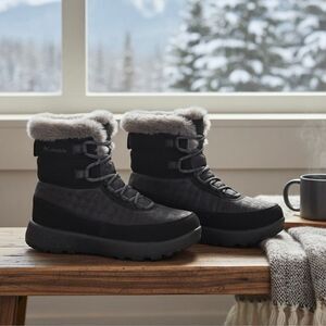 Columbia Insulated Winter Snow Slopeside Peak Luxe Waterproof Boots Faux Fur Wom